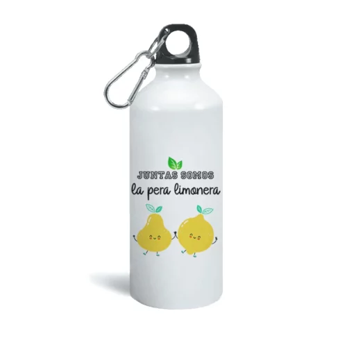 Botella aluminio juntas somos la pera limonera