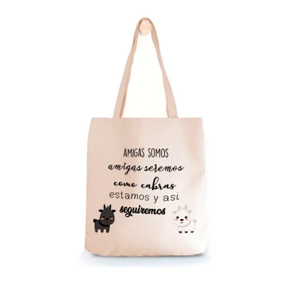 Tote Bag Amiga Amigas somos, amigas seremos (negro)