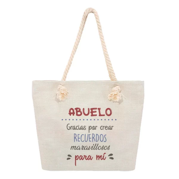 Bolsa Playa - Abuelo gracias por crear recuerdos maravillosos para mí