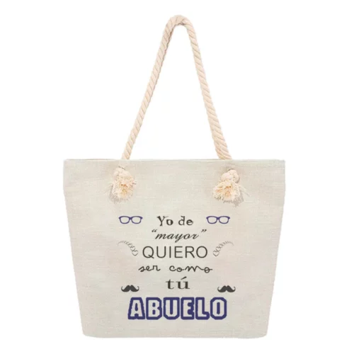 Bolsa Playa - Yo de mayor quiero ser como tú abuelo