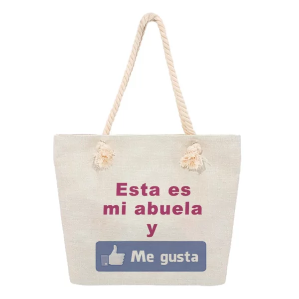 Bolsa Playa - Esta es mi abuela y me gusta