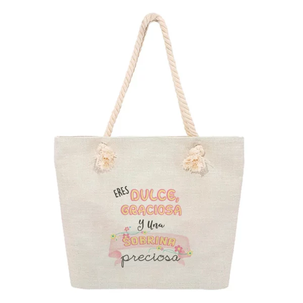 Bolsa Playa - Eres dulce, graciosa y una sobrina preciosa