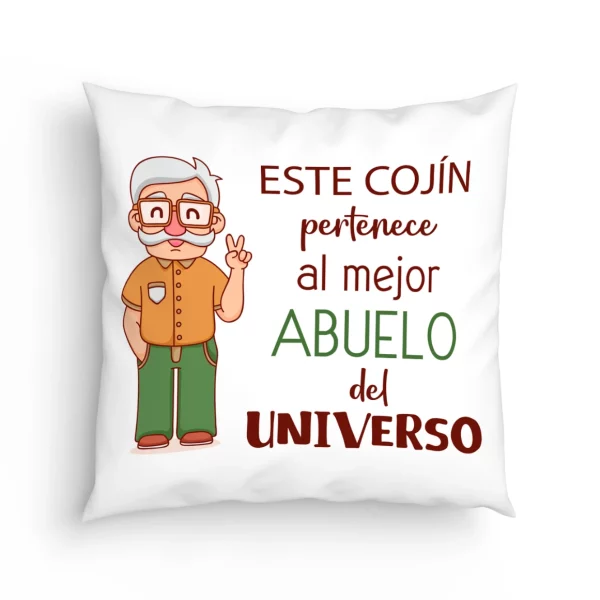 Cojín Abuelo este cojín pertenece al mejor abuelo del universo