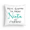 Cojín Nieta aquí duerme la mejor nieta del mundo