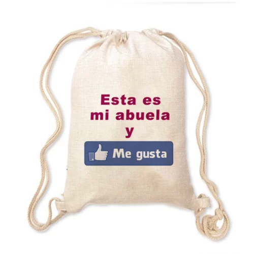 Mochila Abuela- Esta es mi abuela y me gusta