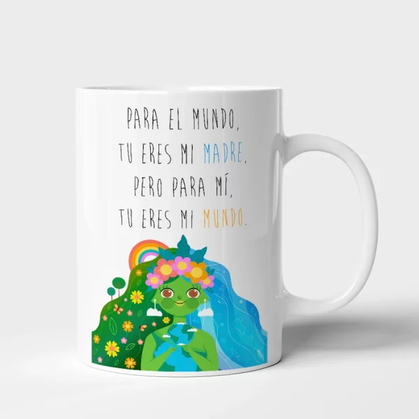 Taza Madre para el mundo tu eres mi madre, pero para mí, tu eres mi mundo