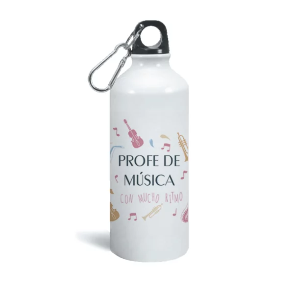 Botella Aluminio - Profe de música con mucho ritmo