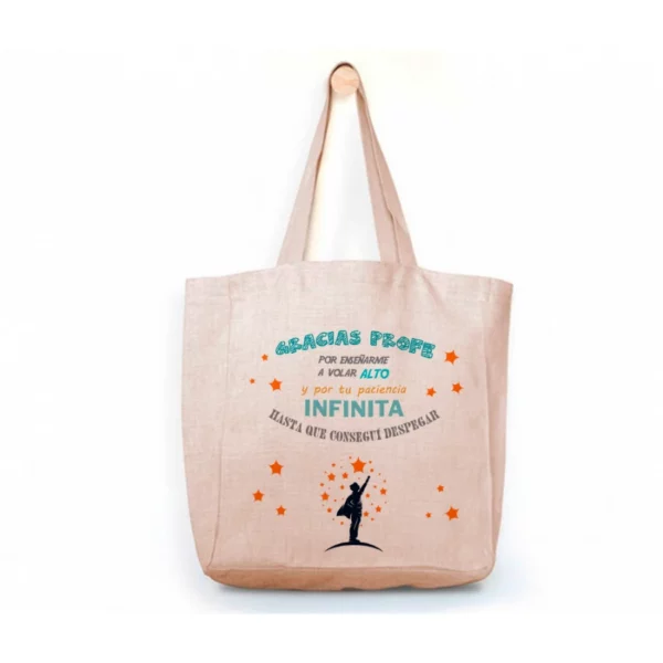 Tote Bag Profe - Por enseñarme a volar alto