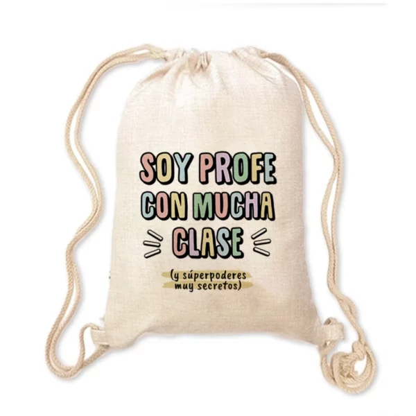 Mochila Lino - Soy profe con mucha clase