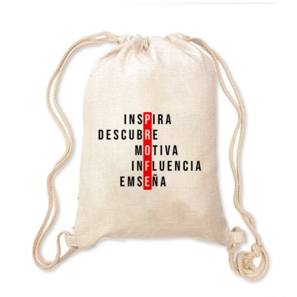 Mochila Lino - Inspira, descubre, motiva, influencia y enseña