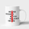 Taza inspira, descubre, motiva, influencia, enseña